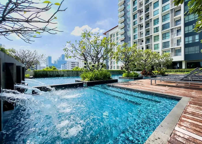 Near Bts L Sukhumvit L Pool And Garden L Sontana شقة بانكوك